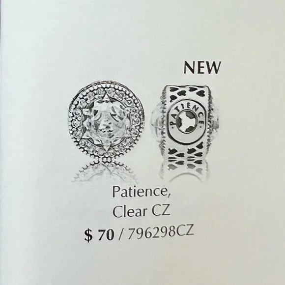 COPY - Pandora Essence Patience Clear CZ Charm - Picture 3 of 8
